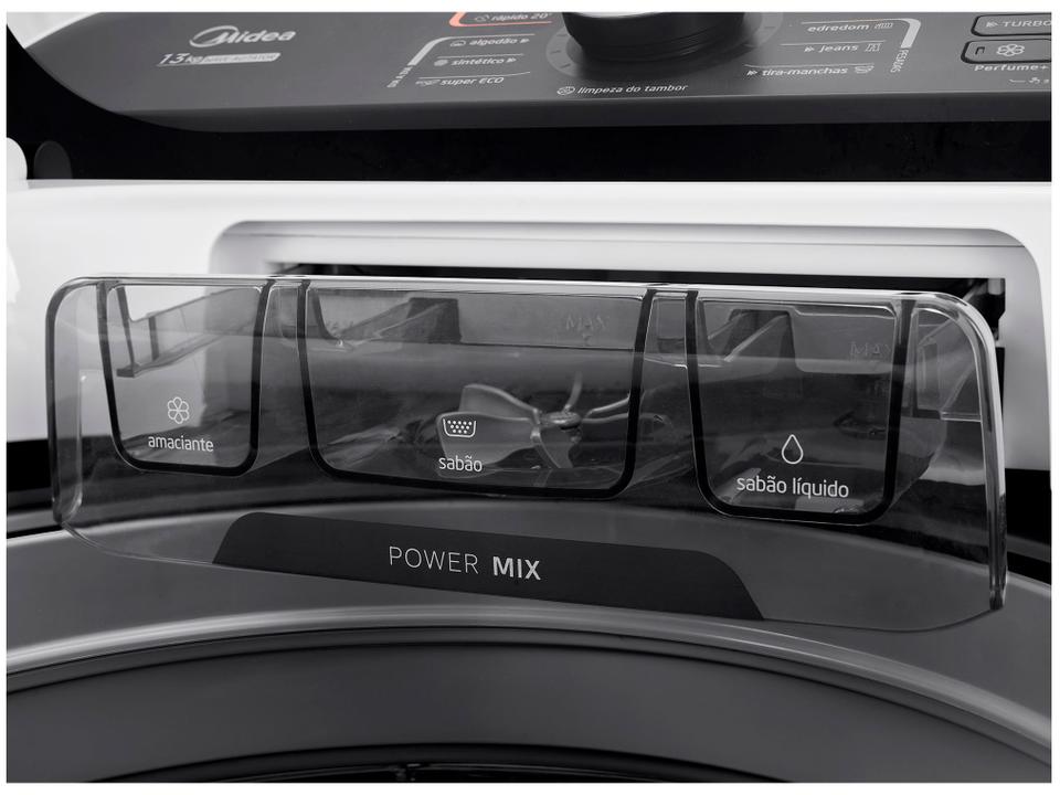 Lavadora de Roupas Midea 13kg Cesto Inox 13 Programas de Lavagem Branca Wave Agitator - 6