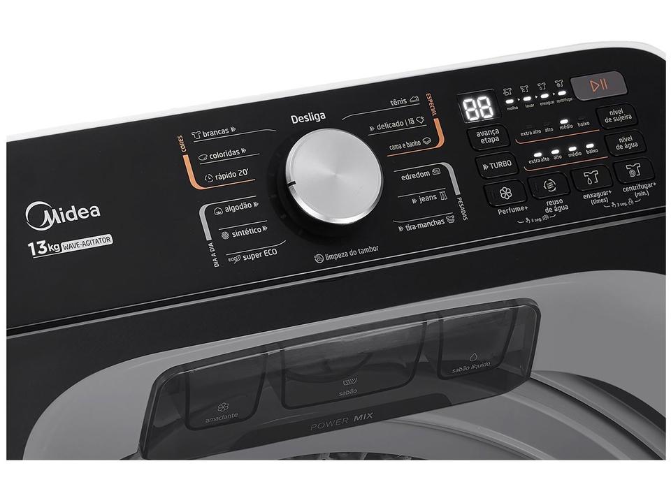 Lavadora de Roupas Midea 13kg Cesto Inox 13 Programas de Lavagem Branca Wave Agitator - 15