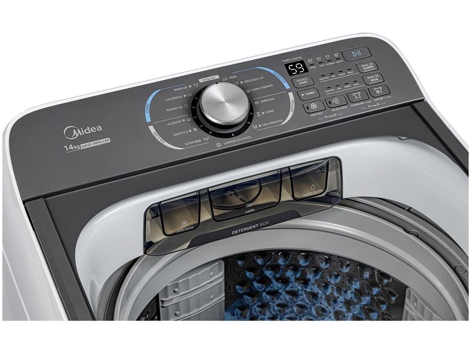Lavadora de Roupas Midea 14kg Cesto Inox 13 Programas de Lavagem Branca MA512W140/WK-04 - 13