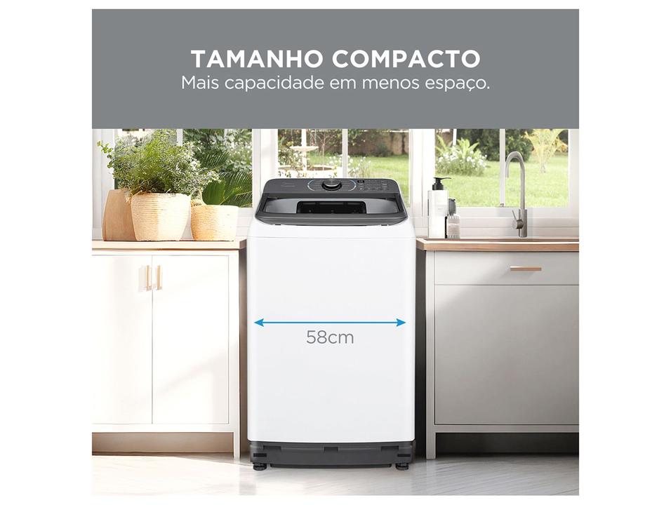 Lavadora de Roupas Midea 14kg Cesto Inox 13 Programas de Lavagem Branca MA512W140/WK-05 - 4