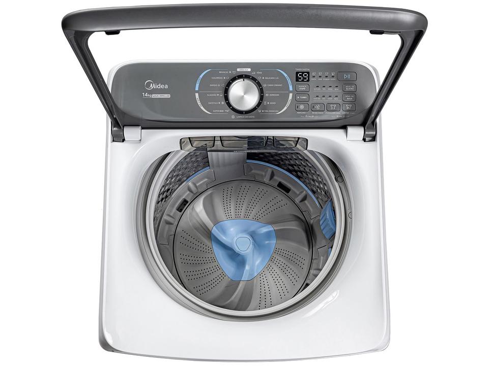 Lavadora de Roupas Midea 14kg Cesto Inox 13 Programas de Lavagem Branca MA512W140/WK-05 - 11