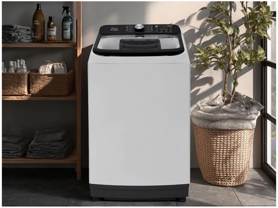 Lavadora de Roupas Midea 15kg Cesto Inox 13 Programas de Lavagem Branca Wave Agitator - 8