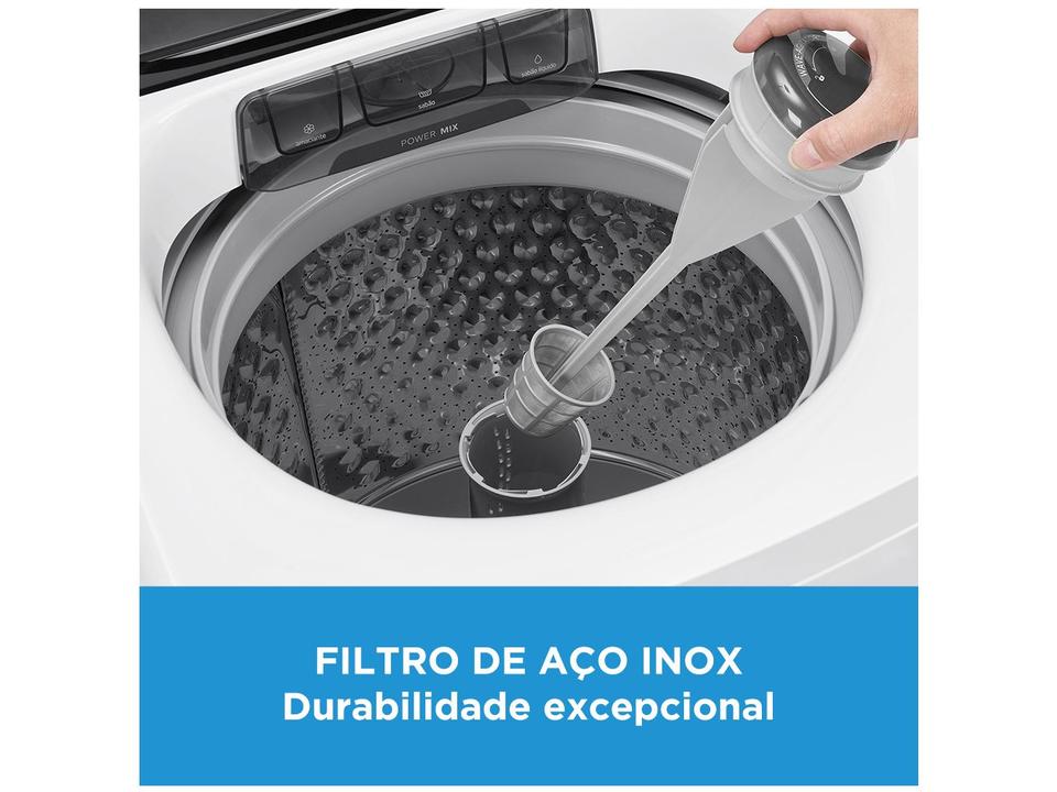 Lavadora de Roupas Midea 15kg Cesto Inox 13 Programas de Lavagem Branca Wave Agitator - 6