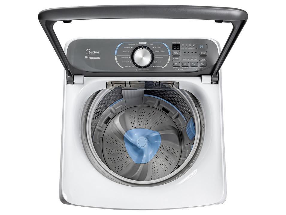 Lavadora de Roupas Midea 16kg Cesto Inox 13 Programas de Lavagem Branca MA512W160/WK-04 - 10