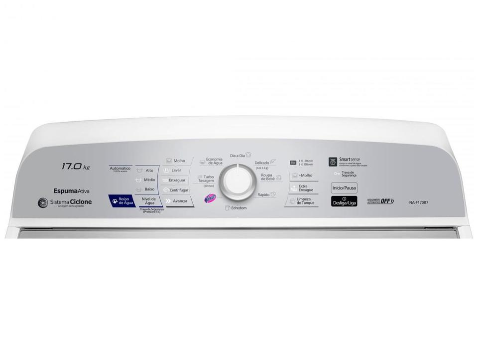 Lavadora de Roupas Panasonic 17kg Cesto Inox - 6