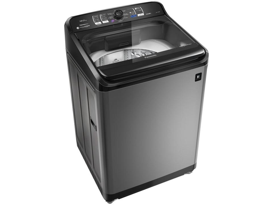 Lavadora de Roupas Panasonic NA-F120B1TA 12Kg Cesto Inox 8 Programas de Lavagem Titânio - 2