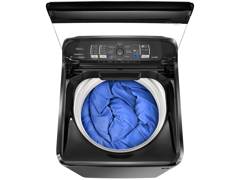 Lavadora de Roupas Panasonic NA-F120B1TA 12Kg Cesto Inox 8 Programas de Lavagem Titânio - 6