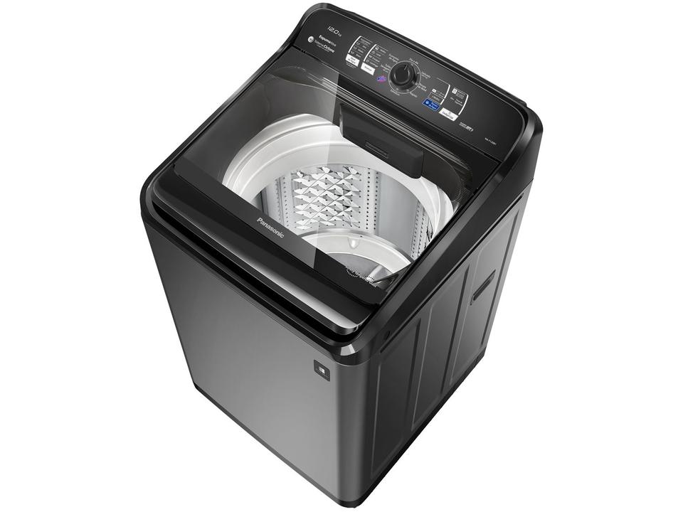 Lavadora de Roupas Panasonic NA-F120B1TA 12Kg Cesto Inox 8 Programas de Lavagem Titânio - 4