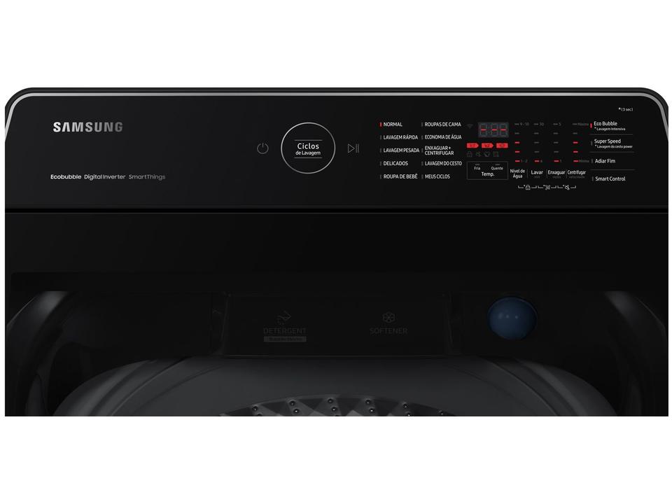 Lavadora de Roupas Samsung 14kg Cesto Inox 10 Programas de Lavagem Black Caviar WA14CG - 5