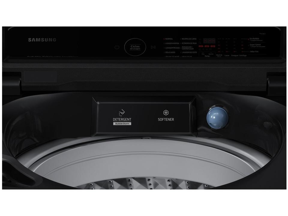 Lavadora de Roupas Samsung 17kg Cesto Inox 10 Programas de Lavagem Black Caviar WA17CG - 4
