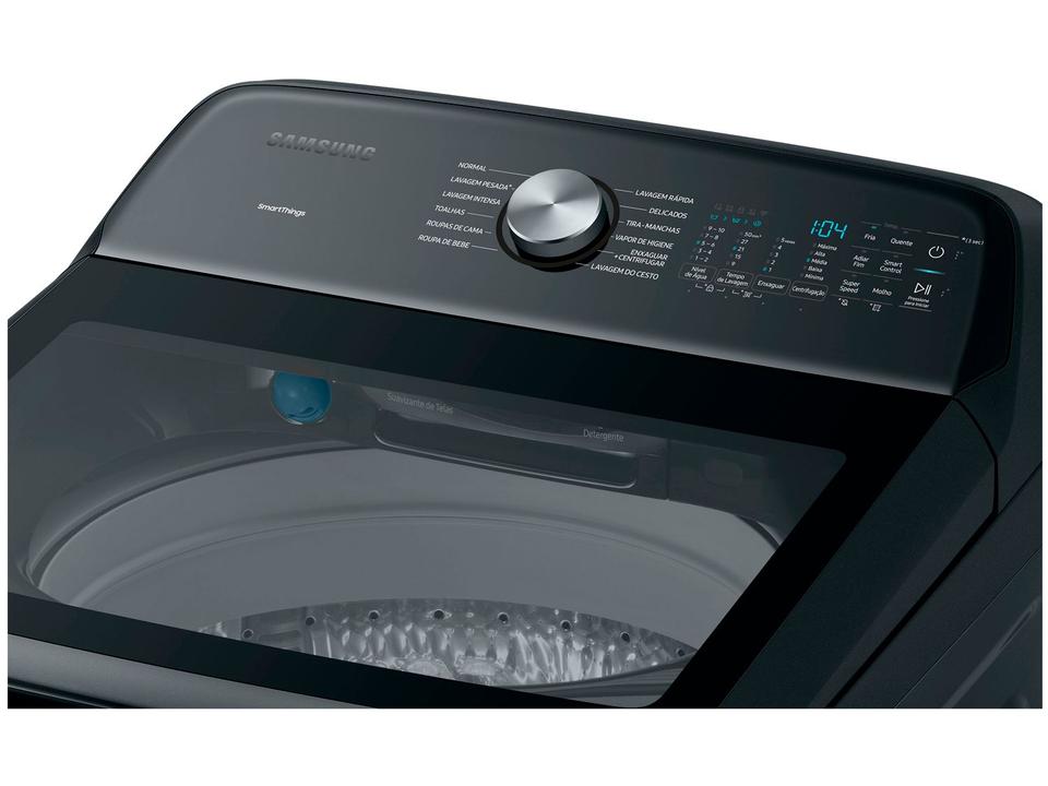 Lavadora de Roupas Samsung Inverter 23kg Inox 12 Programas de Lavagem Preto Caviar WA23B - 9