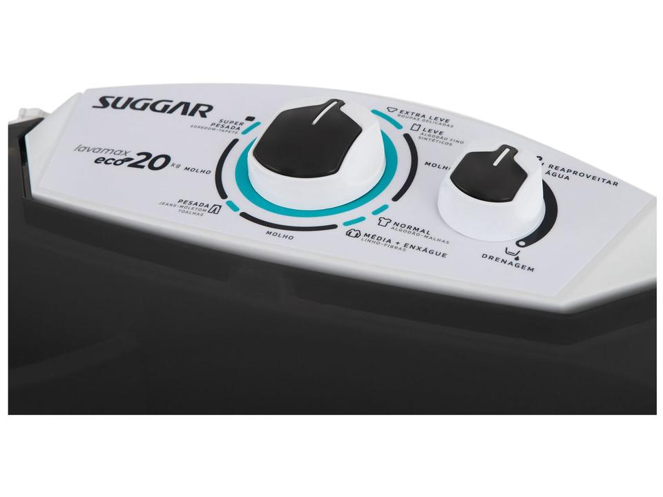 Lavadora de Roupas Suggar 20kg 6 Programas de Lavagem Branca Lavamax Eco LE2002BR - 6