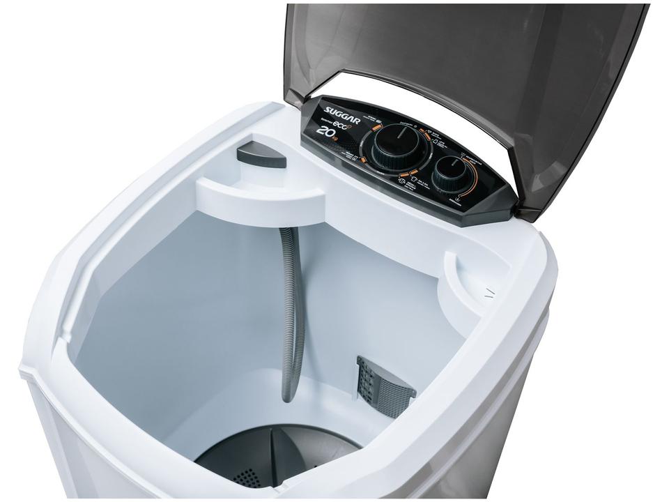 Lavadora de Roupas Suggar 20kg 6 Programas de Lavagem Branca Lavamax Eco LE2002BR - 4
