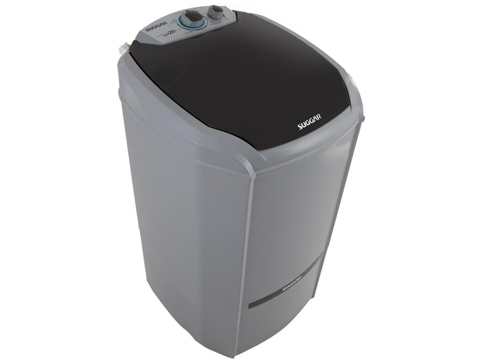Lavadora de Roupas Suggar 20kg 6 Programas de Lavagem Prata Lavamax Eco LE2001PR - 3