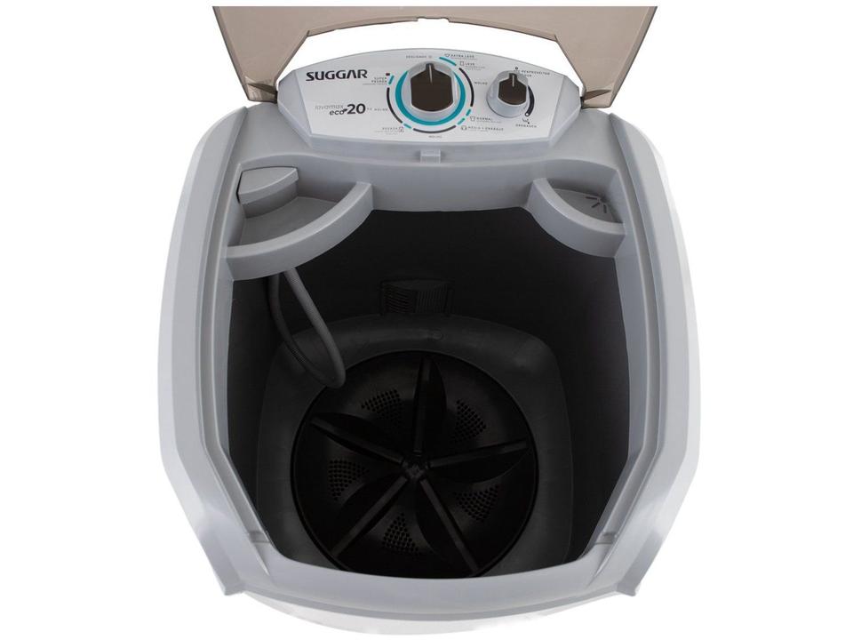 Lavadora de Roupas Suggar 20kg 6 Programas de Lavagem Prata Lavamax Eco LE2001PR - 5
