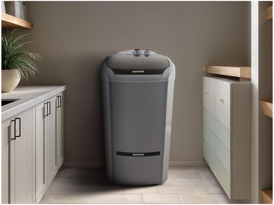 Lavadora de Roupas Suggar 20kg 6 Programas de Lavagem Prata Lavamax Eco LE2001PR - 1