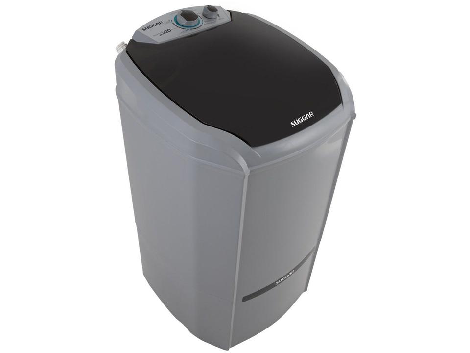 Lavadora de Roupas Suggar 20kg 6 Programas de Lavagem Prata Lavamax Eco LE2001PR - 3