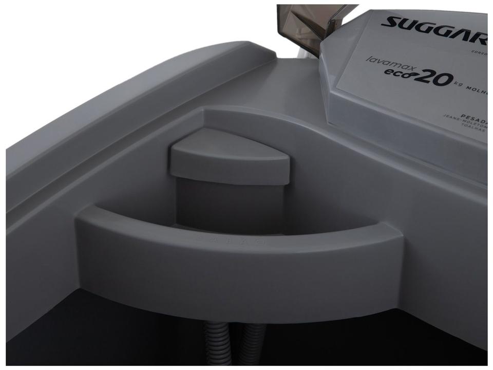 Lavadora de Roupas Suggar 20kg 6 Programas de Lavagem Prata Lavamax Eco LE2001PR - 7