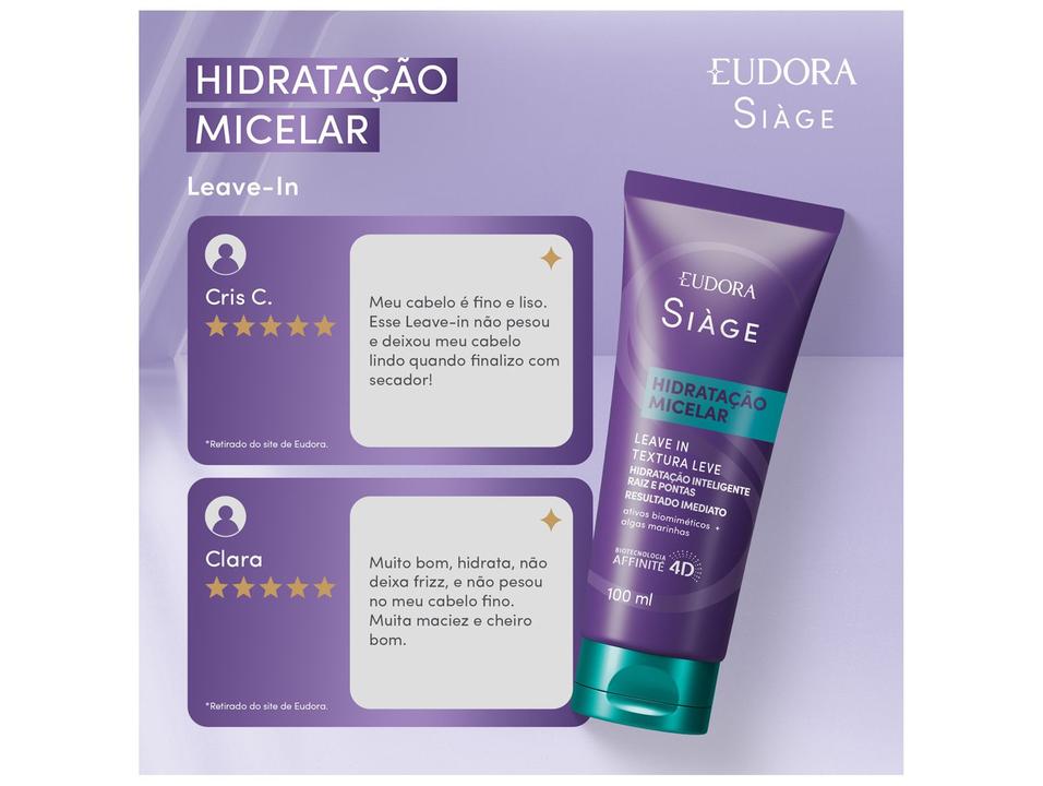 Leave-in Eudora Siàge Hidratação Micelar 100ml - 2