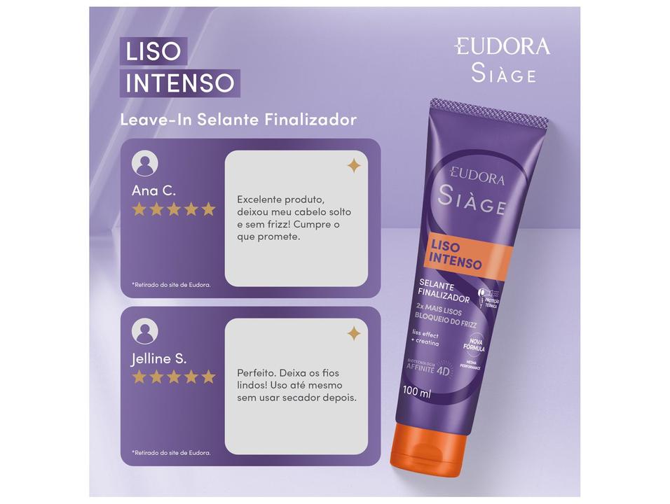Leave-in Eudora Siàge Liso Intenso 100ml - 2