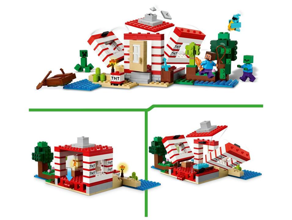 LEGO A Casa de Dinamite na Selva 21275 287 Peças - 5