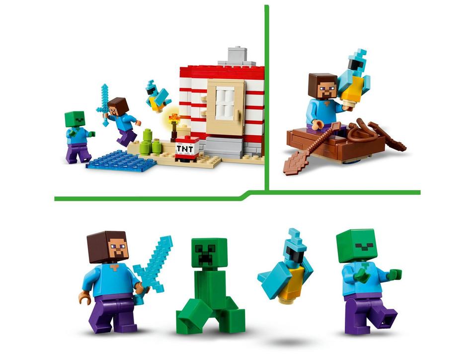 LEGO A Casa de Dinamite na Selva 21275 287 Peças - 4