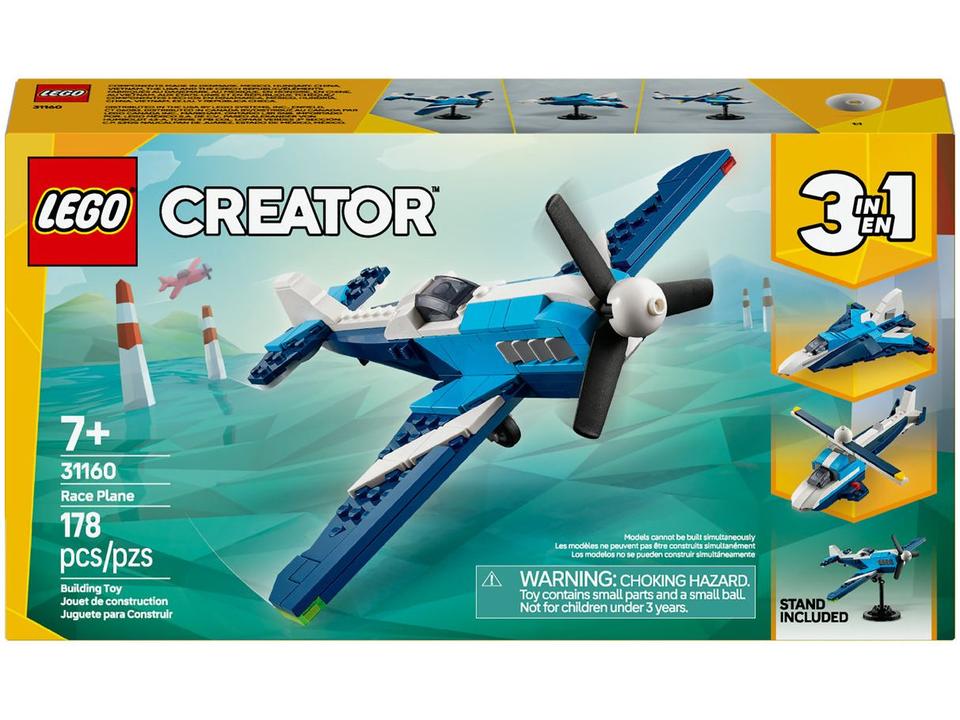 LEGO Aeronave: Avião de Corrida 3 em 1 31160 - 8