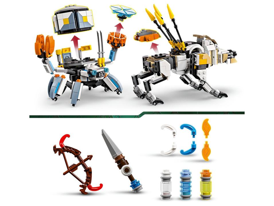 LEGO Aloy e Varl vs. Carapaça e Dente-Serrado 7703 - 5