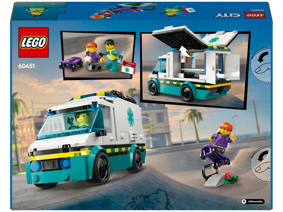 LEGO Ambulância de Emergência 60451 - 9