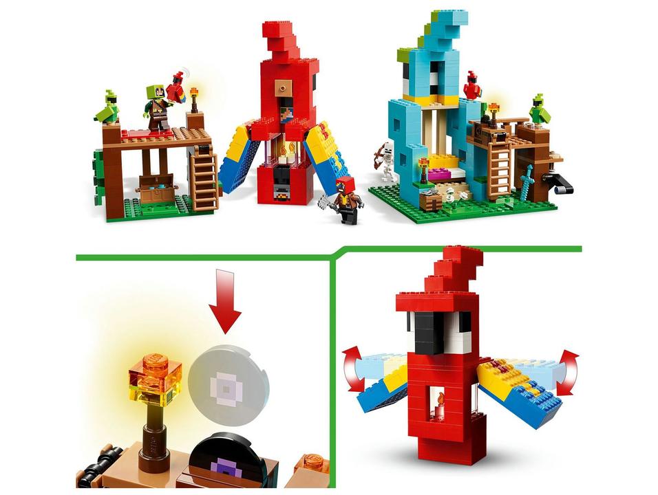 LEGO As Casas dos Papagaios 21282 535 Peças - 5