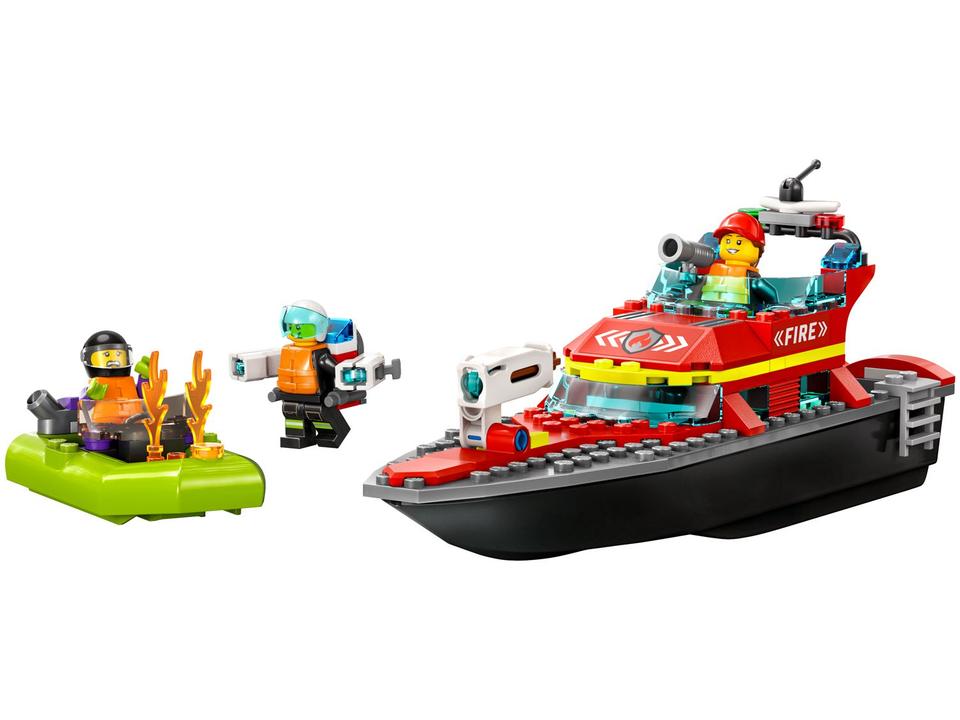 LEGO Barco de Resgate dos Bombeiros 144 Peças - 60373 - 1
