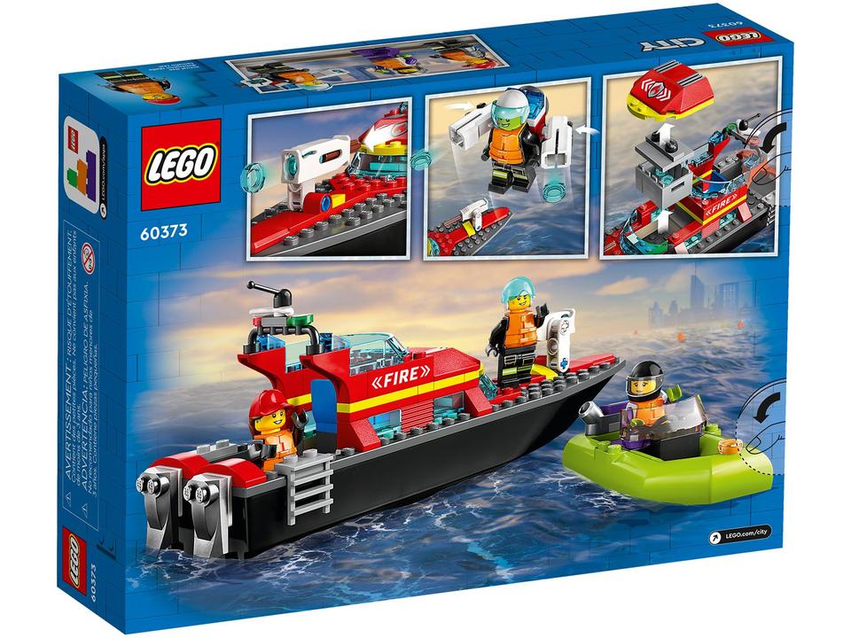 LEGO Barco de Resgate dos Bombeiros 144 Peças - 60373 - 7