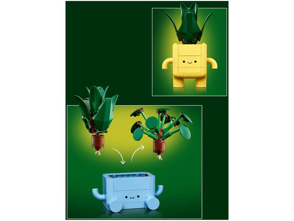 LEGO Botanicals Plantas Felizes 10349 217 Peças - 7