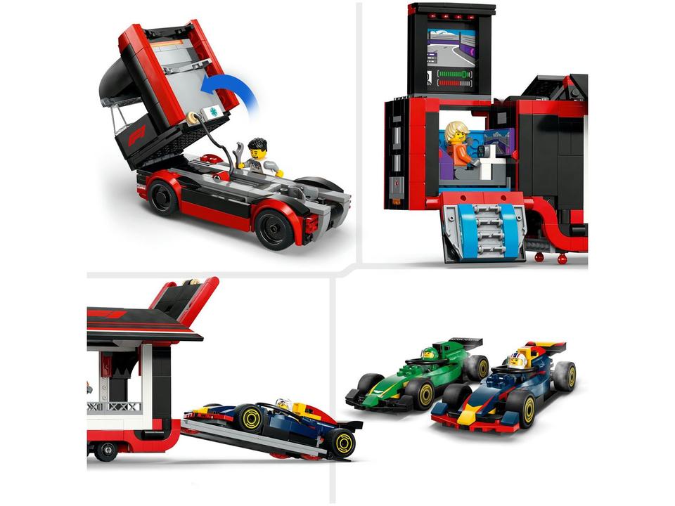 LEGO Caminhão de F1 com Carros de F1 RB20 e AMR24 - 4