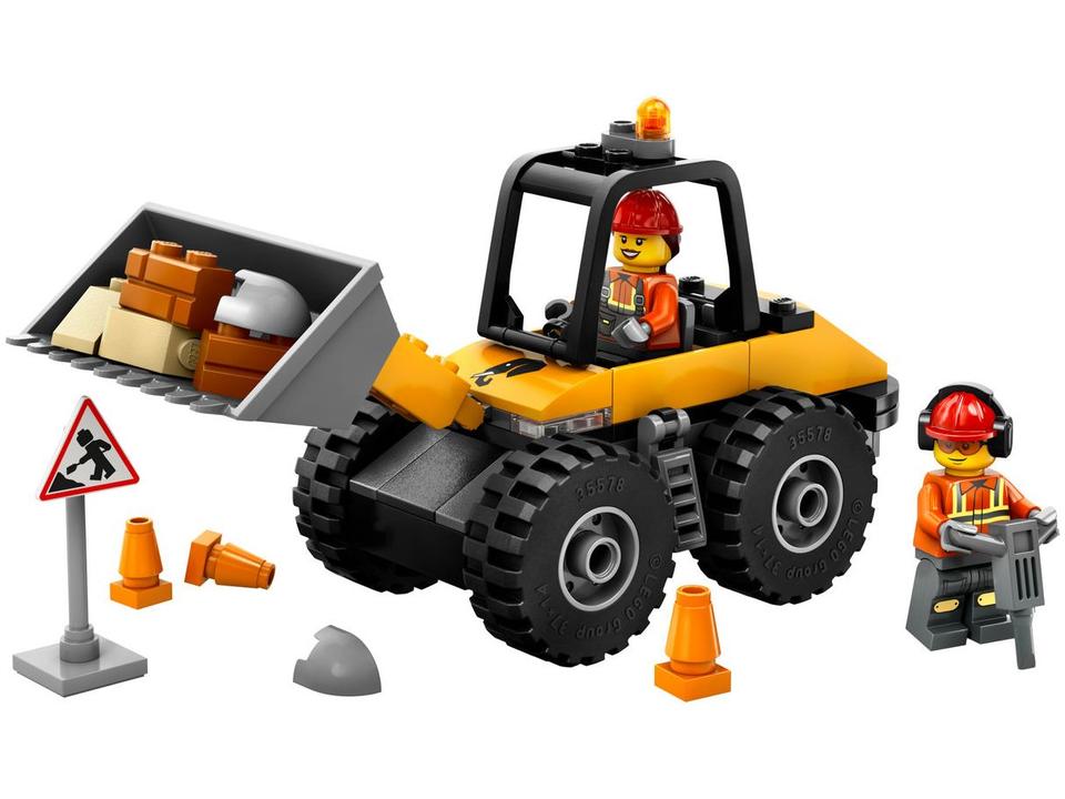 LEGO Carregadeira de Rodas de Construção Amarela - 7