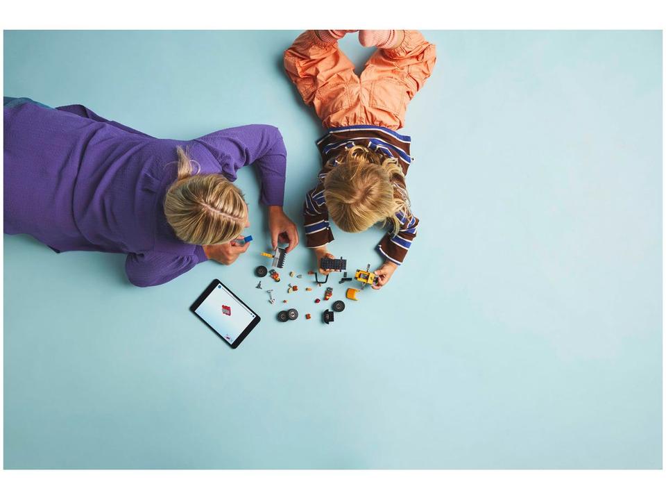 LEGO Carregadeira de Rodas de Construção Amarela - 1