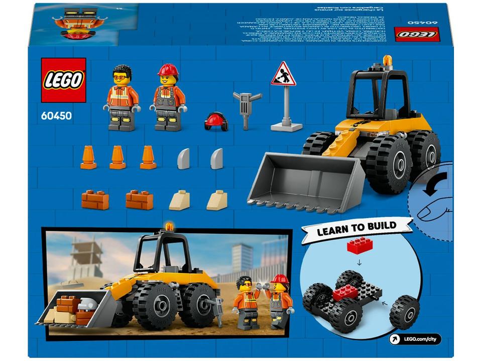 LEGO Carregadeira de Rodas de Construção Amarela - 9