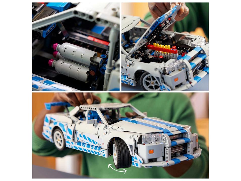 LEGO Carro Nissan Skyline GT-R (R34) de 2 Fast 2 - 4