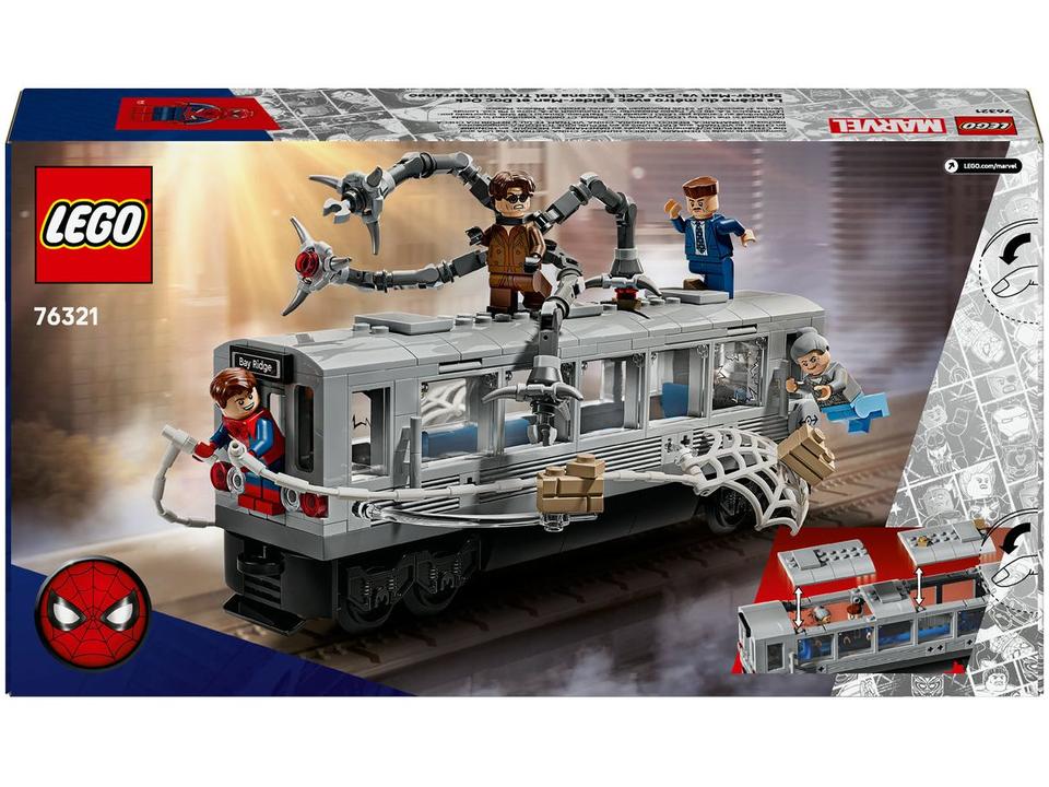 LEGO Cena de Homem-Aranha vs. Doc Ock no Trem - 9
