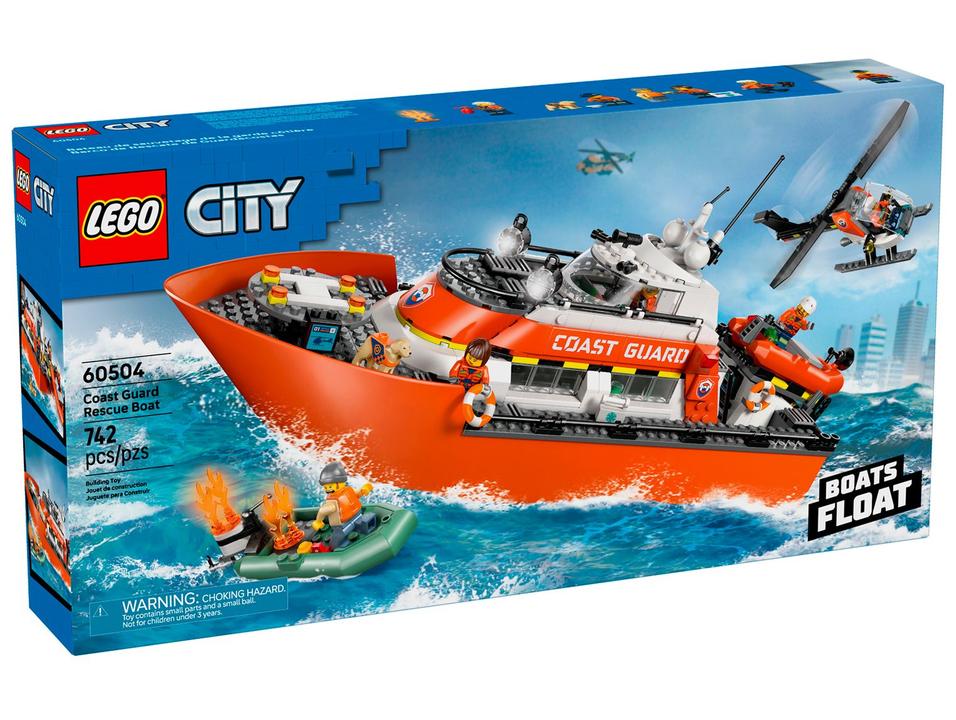 LEGO City Barco e Helicóptero de Resgate 60504 - 5