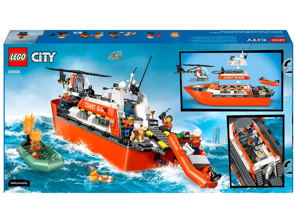 LEGO City Barco e Helicóptero de Resgate 60504 - 6