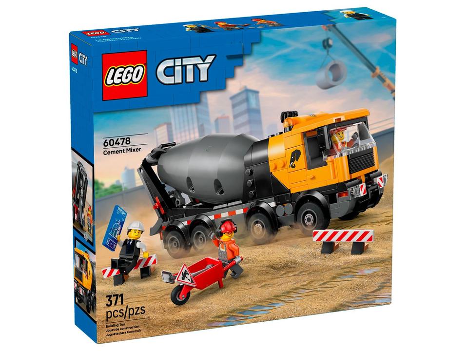LEGO City Caminhão Betoneira 60478 371 Peças - 5