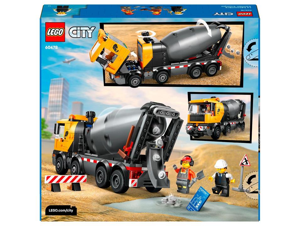 LEGO City Caminhão Betoneira 60478 371 Peças - 6