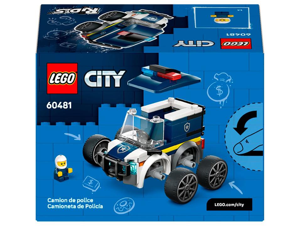 LEGO City Caminhão da Polícia 60481 71 Peças - 6