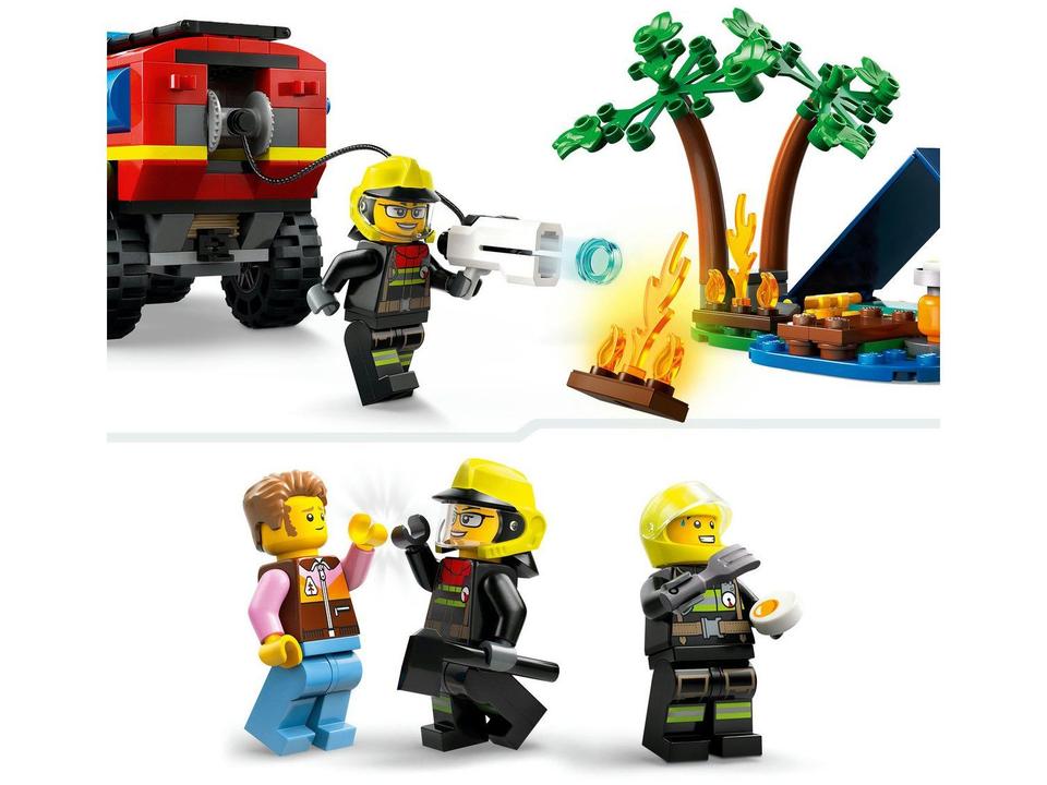 LEGO City Caminhão dos Bombeiros 4x4 com - 6
