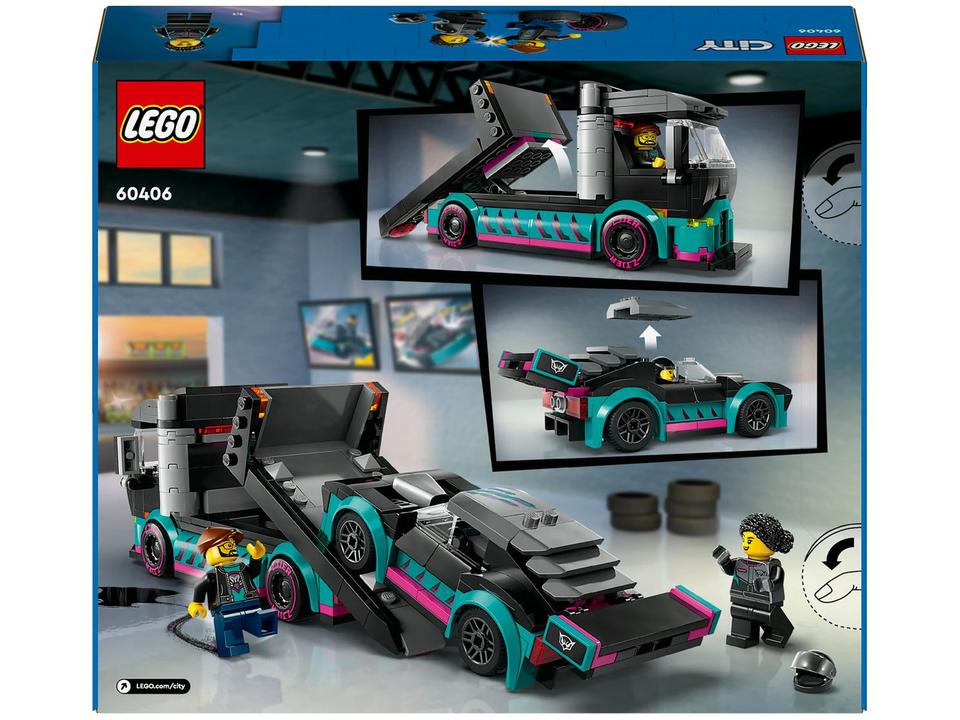 LEGO City Carro de Corrida e Caminhão-Cegonha - 9