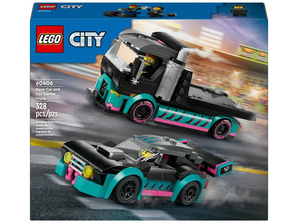 LEGO City Carro de Corrida e Caminhão-Cegonha - 1