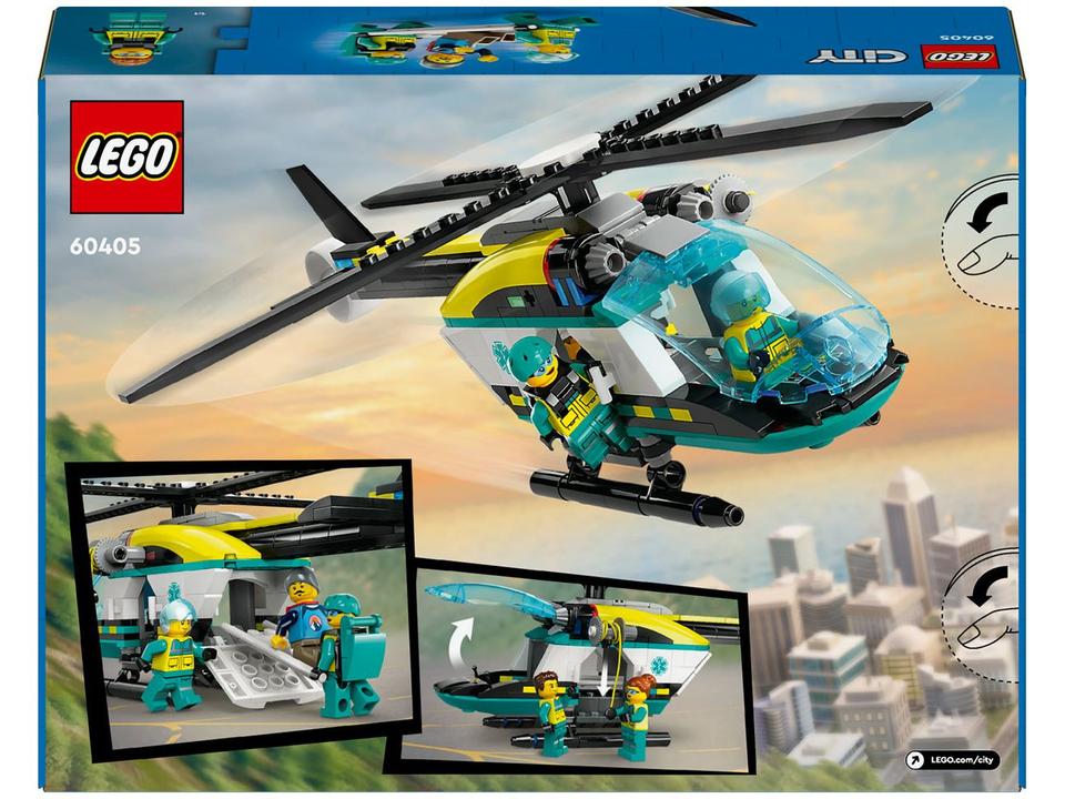 LEGO City Helicóptero de Resgate de Emergência - 9
