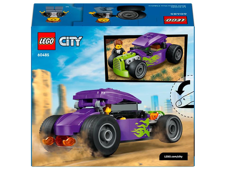 LEGO City Hot Rod 60485 81 Peças - 6