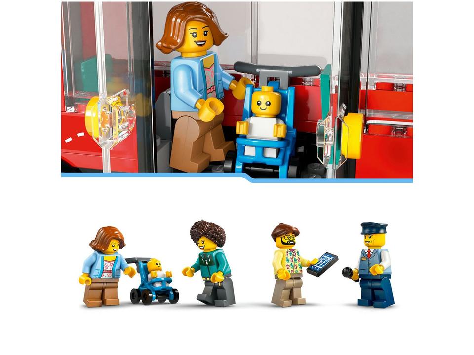 LEGO City Ônibus Panorâmico Vermelho - 4